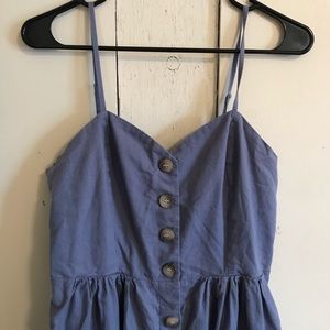 Button down below the knee dress